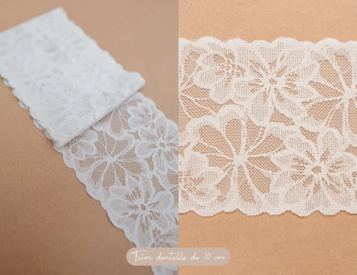 galons de dentelle opale