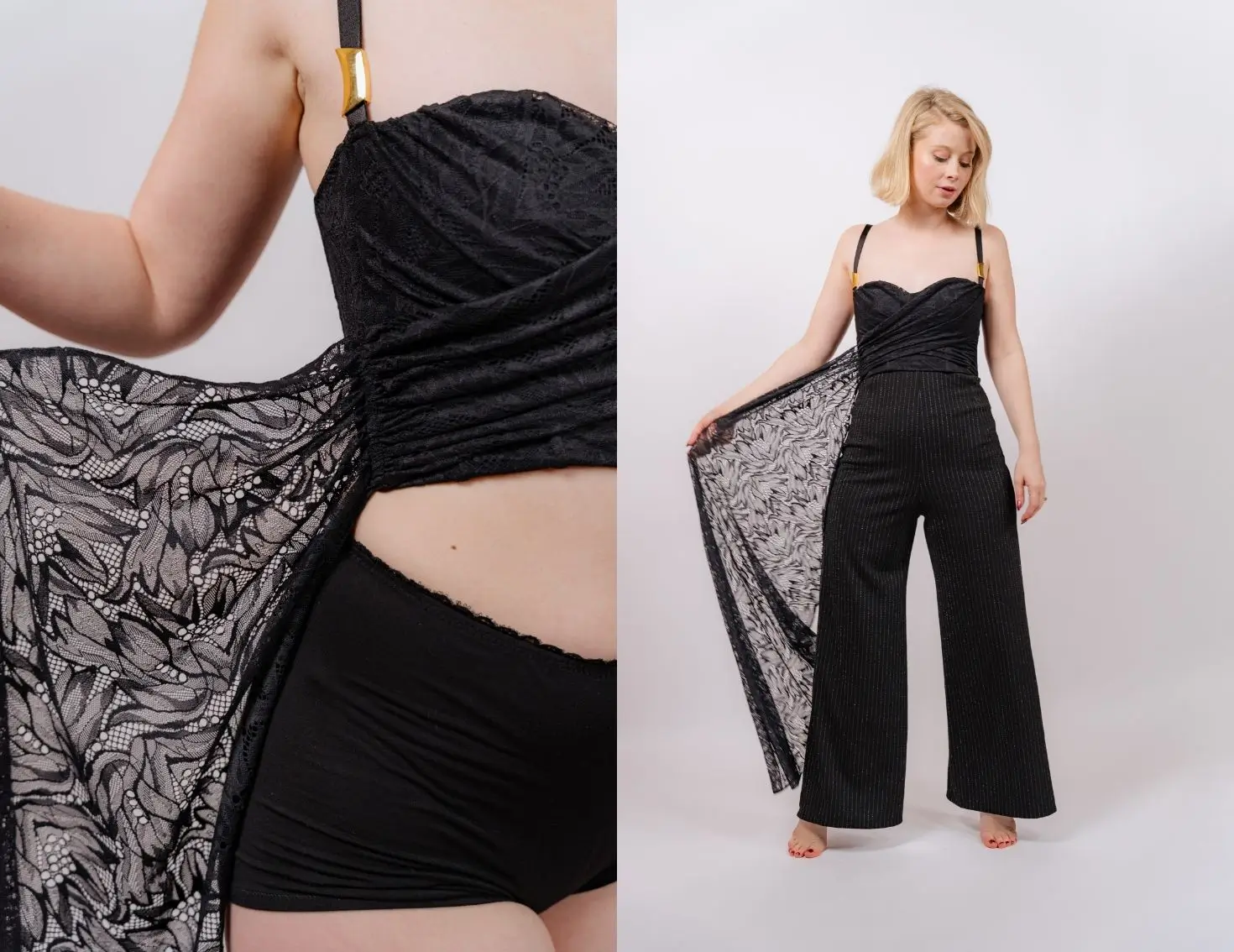 corset sacra dentelle noire