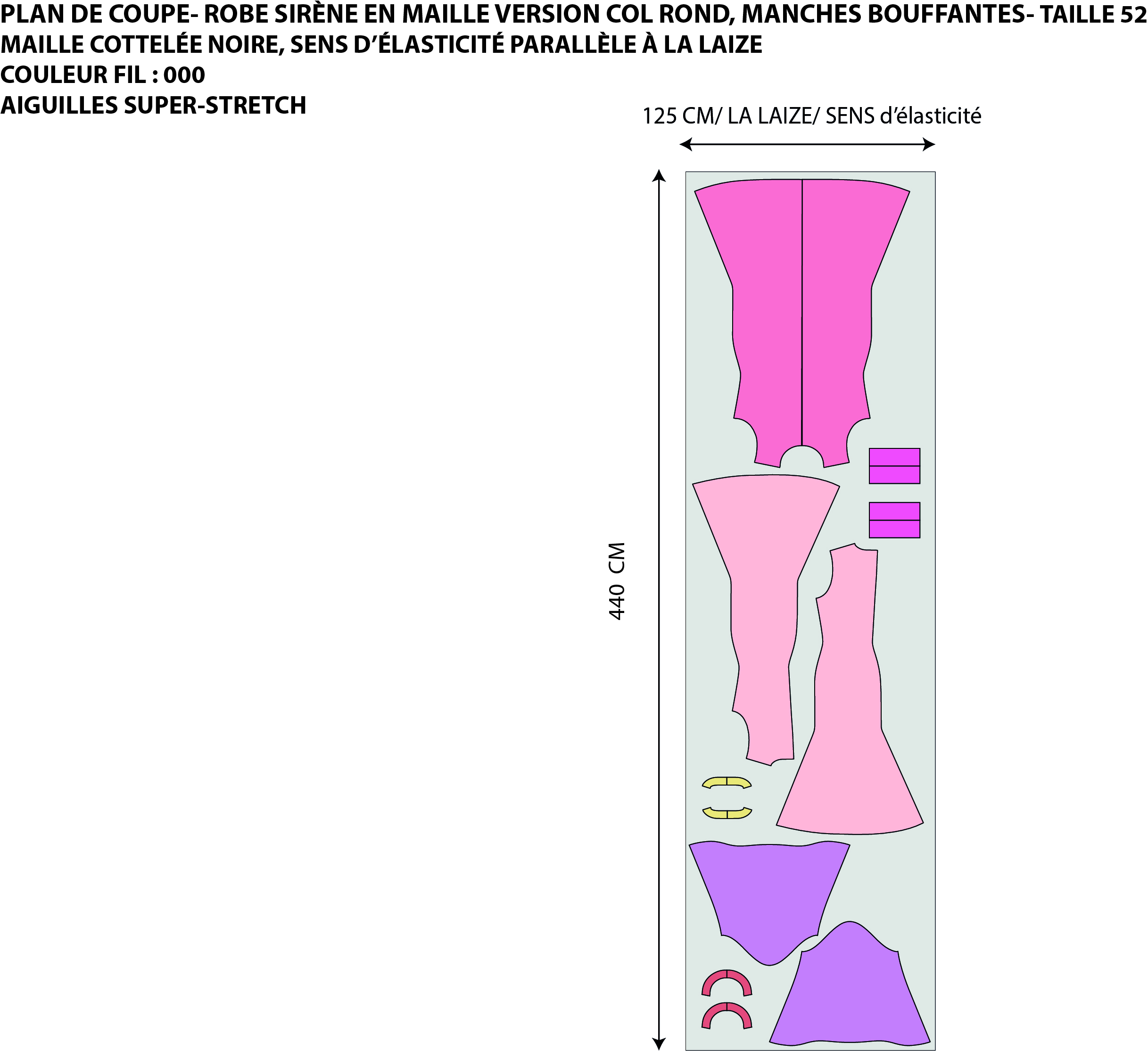 maille côtelée noire