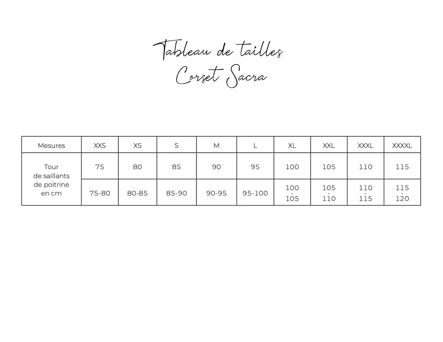 corset sacra dentelle noire