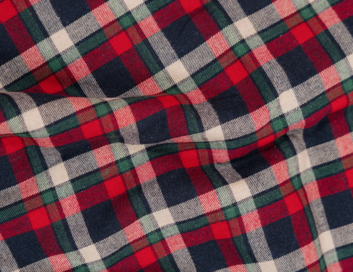 flanelle de coton tartan