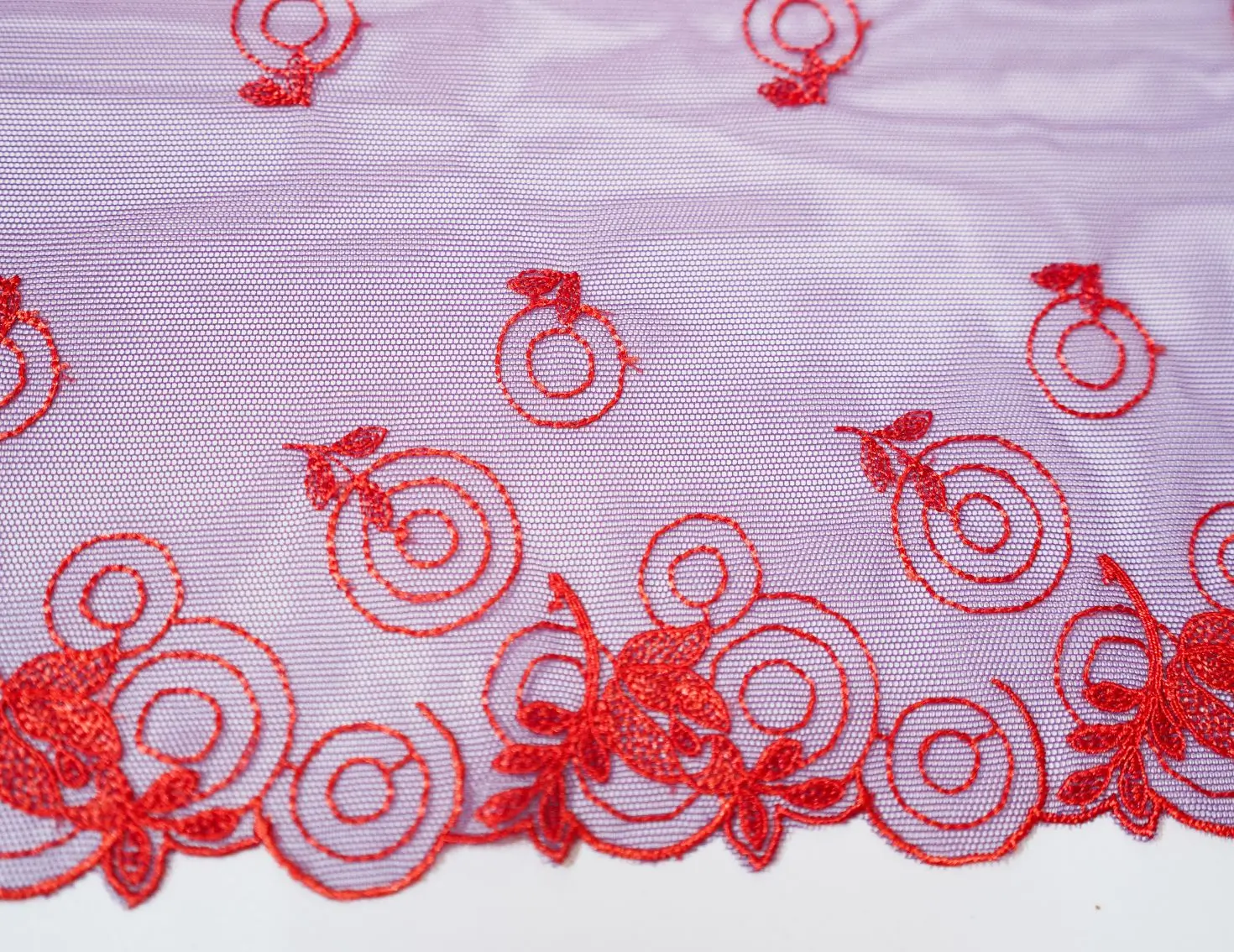 galon de tulle à ronds