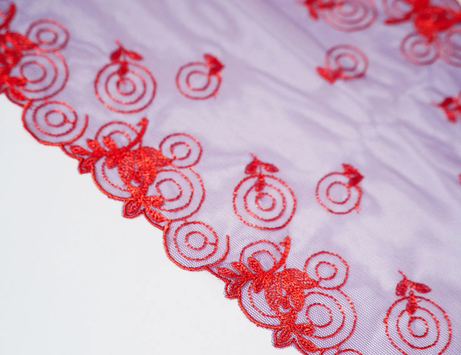 galon de tulle à ronds