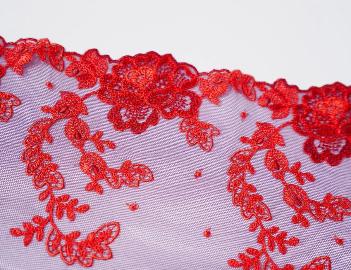 galon de tulle à ronds