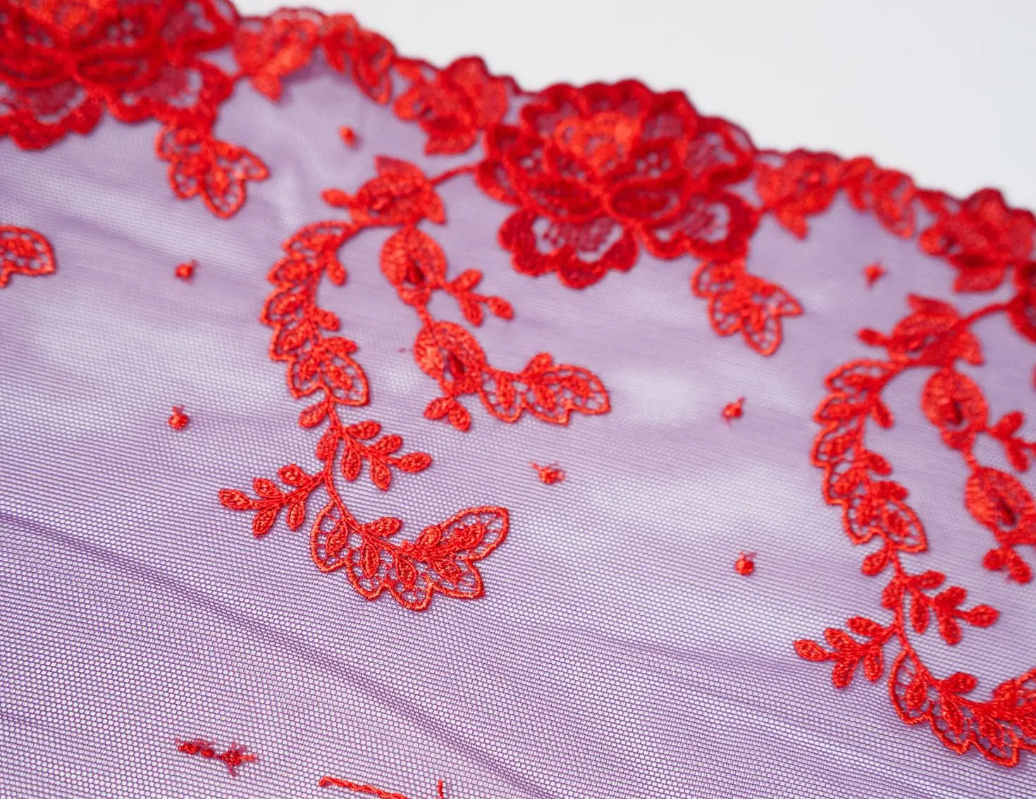 galon de tulle à ronds