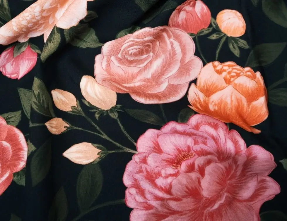 tissu rouge Éternel viscose (copie)