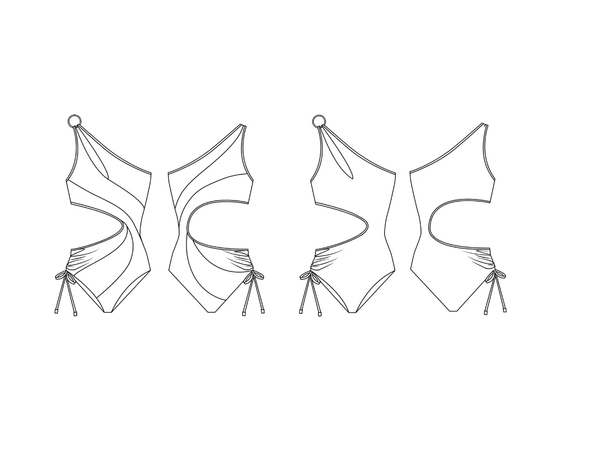maillot asymétrique mirage