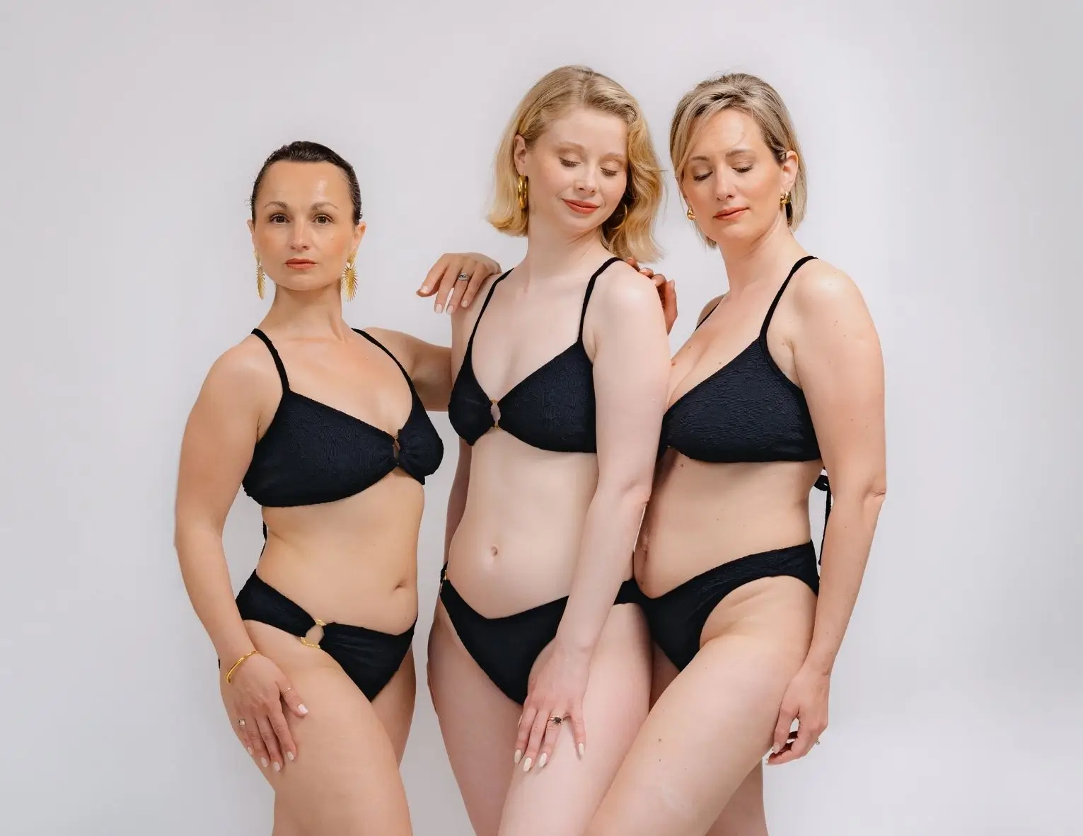 jacquard de maillot de bain noir