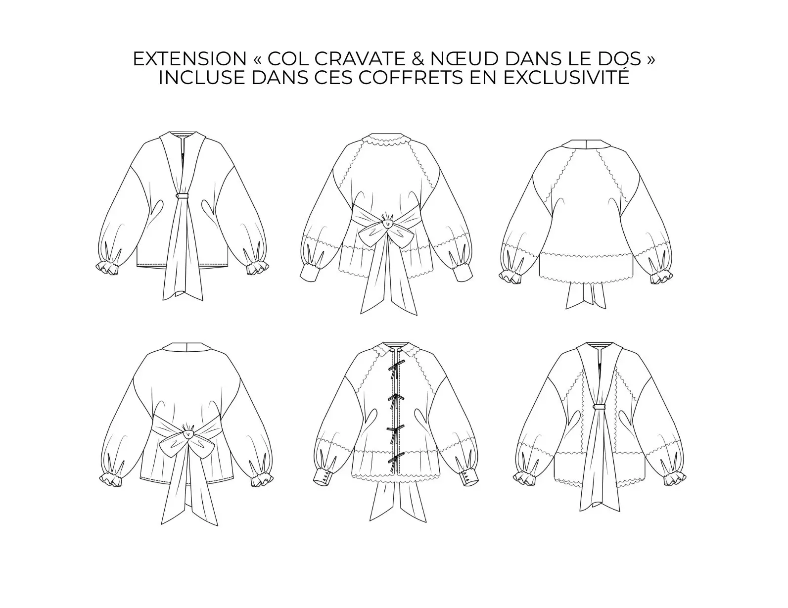 blouse cassiopée working muse bleu clair avec guipure, avec patron + extension