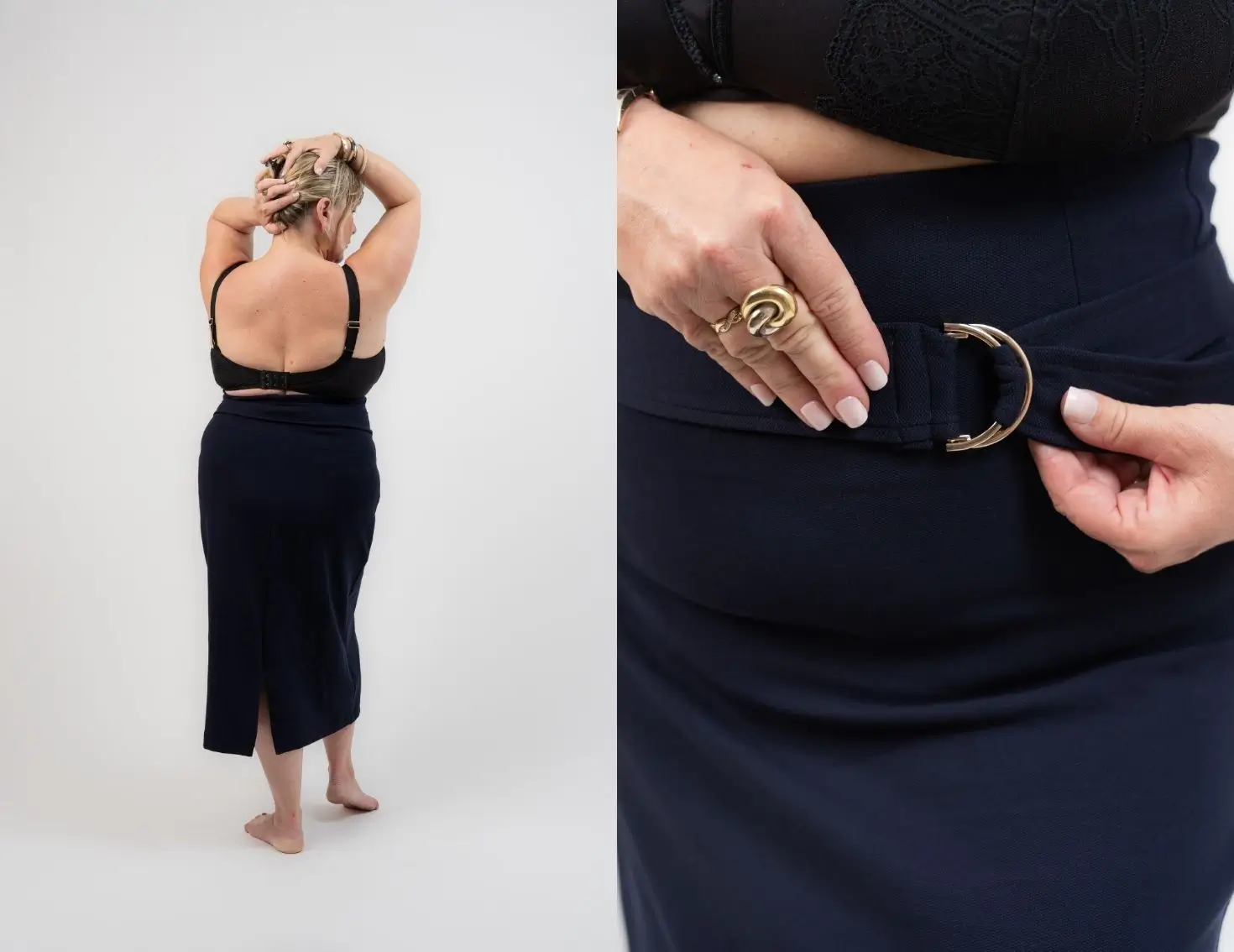 maille piquée bleu marine