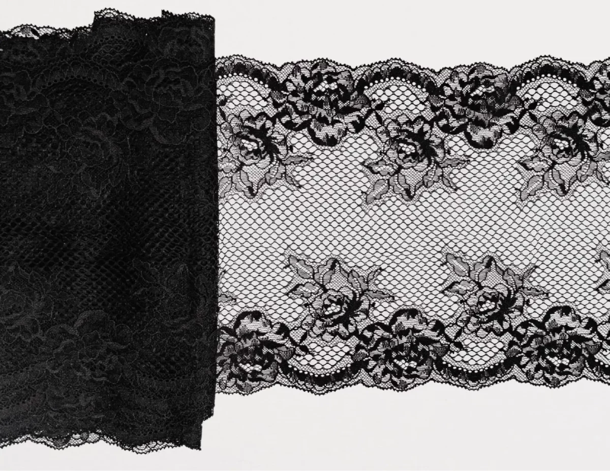 galon de dentelle brodé noir