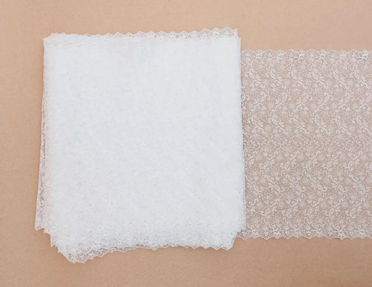galon de dentelle blanc fin